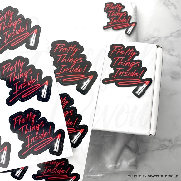 Pretty Things Inside!- Sticker 2" (inches) 48ct.)  [GD41-48] - Picture 5 of 5